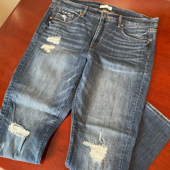 LOFT Distressed Modern Skinny Jeans, EUC - Picture 1 of 6